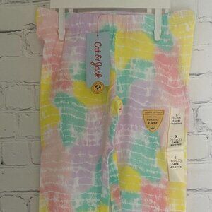 3/$15 Cat & Jack Capris Legging Tie Dye Pastel Size S(6/6X) NWT